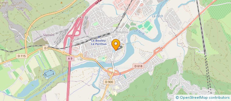 localisation de l'entreprise MONSIEUR JEAN-BAPTISTE FAUVEL  LE BOULOU