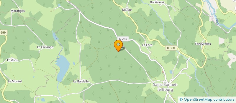 localisation de l'entreprise MONSIEUR JEAN-BAPTISTE FAYE  SAINT-BONNET-LE-BOURG