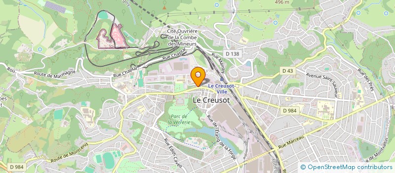 localisation de l'entreprise MONSIEUR JEAN-BAPTISTE FOURNIER  LE CREUSOT