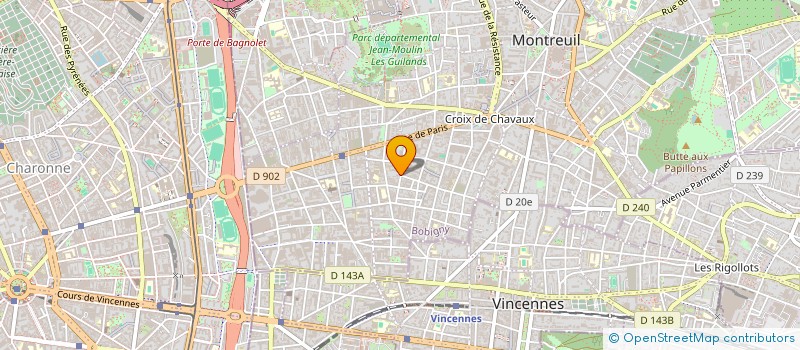 localisation de l'entreprise MONSIEUR JEAN-BAPTISTE FRADET  MONTREUIL