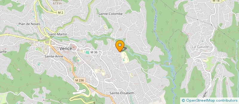 localisation de l'entreprise MONSIEUR JEAN BAPTISTE FRANCESCONI  VENCE