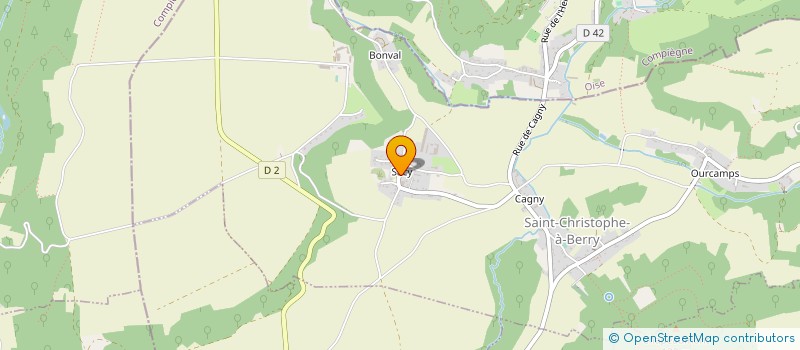 localisation de l'entreprise MONSIEUR JEAN-BAPTISTE FRIBOULET  SAINT-CHRISTOPHE-A-BERRY