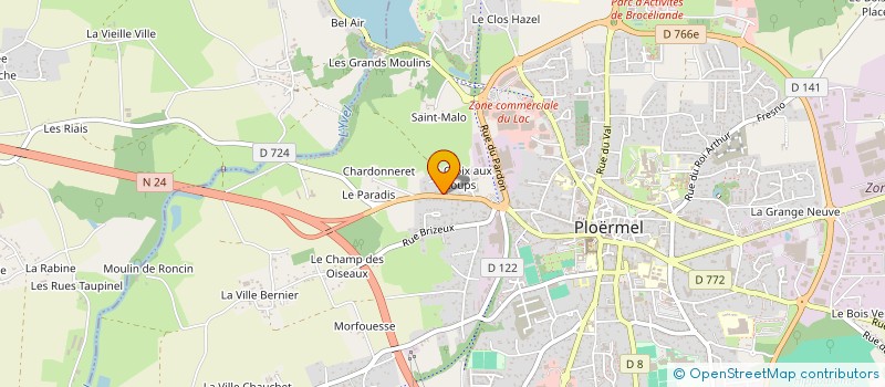 localisation de l'entreprise MONSIEUR JEAN-BAPTISTE GAULON  PLOERMEL