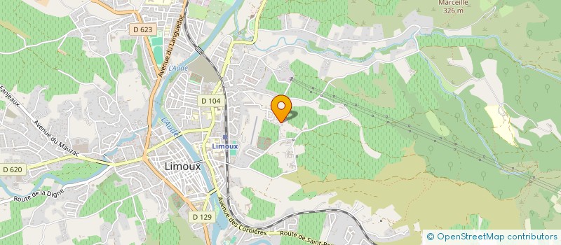 localisation de l'entreprise MONSIEUR JEAN-BAPTISTE GHOMMIDH  LIMOUX