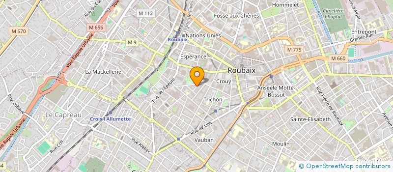 localisation de l'entreprise MONSIEUR JEAN-BAPTISTE GIBELLO-SACCO  ROUBAIX