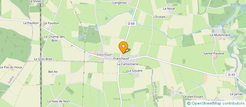 localisation de l'entreprise MONSIEUR JEAN-BAPTISTE GICQUIAU  JOUE-SUR-ERDRE