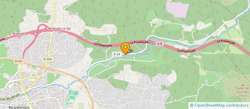 localisation de l'entreprise MONSIEUR JEAN BAPTISTE GRARE  BRIGNOLES