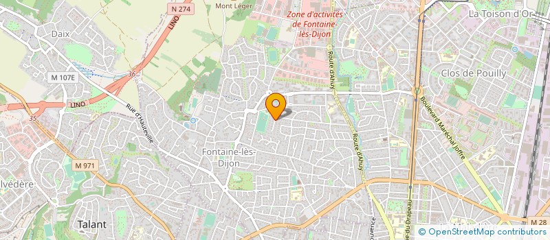 localisation de l'entreprise MONSIEUR JEAN-BAPTISTE GRENIER  FONTAINE-LES-DIJON