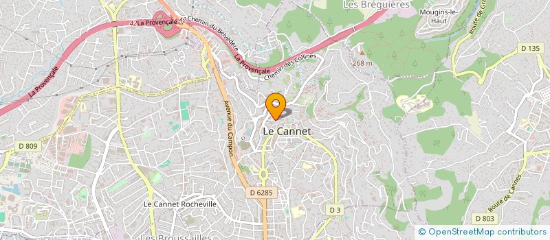 localisation de l'entreprise MONSIEUR JEAN BAPTISTE GUALDE à LE CANNET