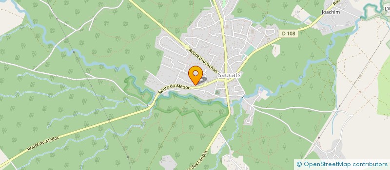 localisation de l'entreprise MONSIEUR JEAN BAPTISTE GUITTENY  SAUCATS