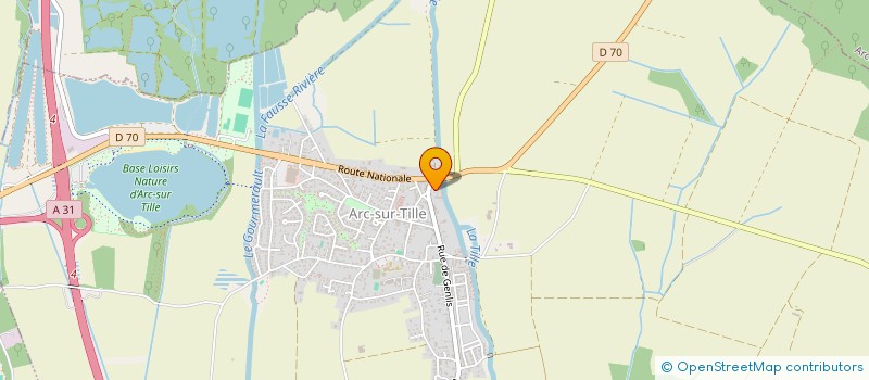 localisation de l'entreprise MONSIEUR JEAN BAPTISTE HEBERT  ARC-SUR-TILLE