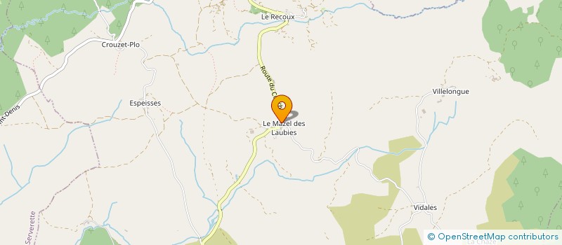 localisation de l'entreprise MONSIEUR JEAN-BAPTISTE HEBRARD  LES LAUBIES