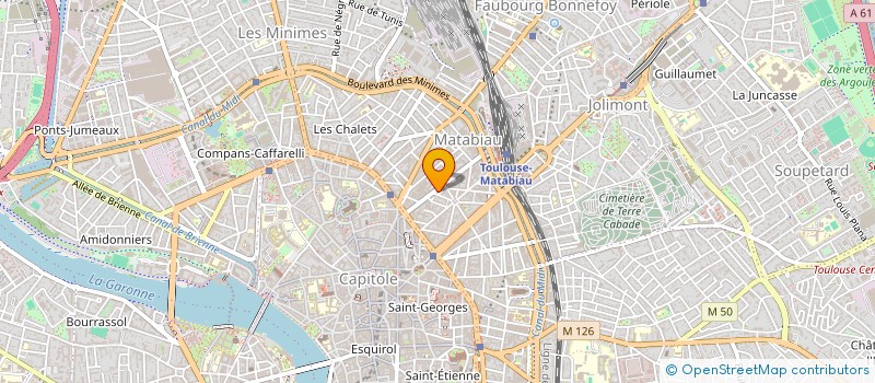 localisation de l'entreprise MONSIEUR JEAN BAPTISTE HUGUET  TOULOUSE