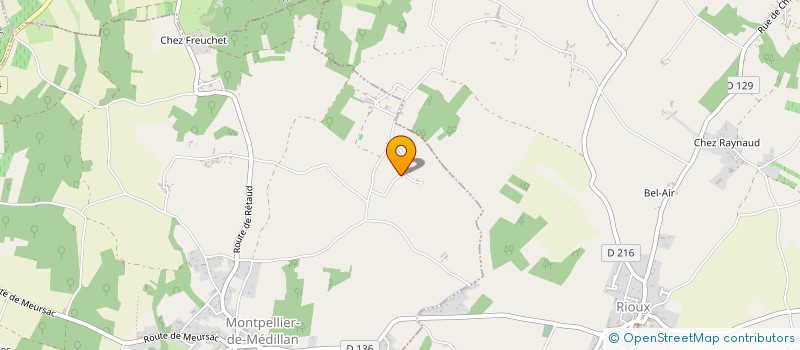 localisation de l'entreprise MONSIEUR JEAN BAPTISTE JACAUD  MONTPELLIER-DE-MEDILLAN