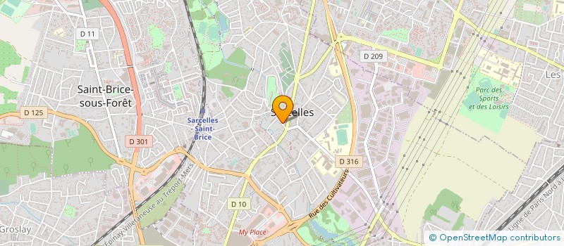 localisation de l'entreprise MONSIEUR JEAN-BAPTISTE JOSEPHINE  SARCELLES