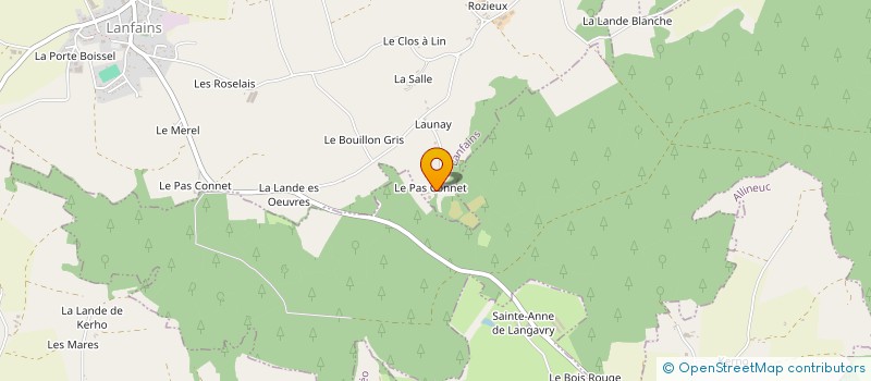 localisation de l'entreprise MONSIEUR JEAN BAPTISTE JOUAN  LANFAINS