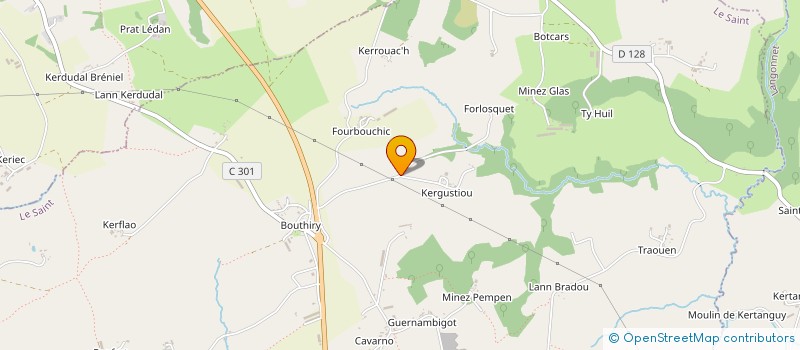 localisation de l'entreprise MONSIEUR JEAN-BAPTISTE KERSULEC  LE SAINT