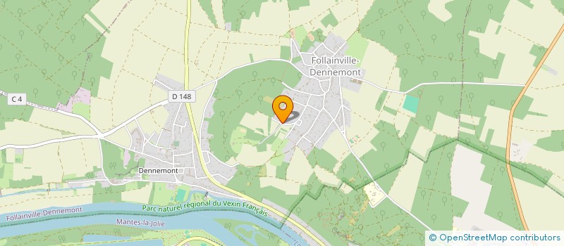 localisation de l'entreprise MONSIEUR JEAN-BAPTISTE KIEFFER  FOLLAINVILLE-DENNEMONT