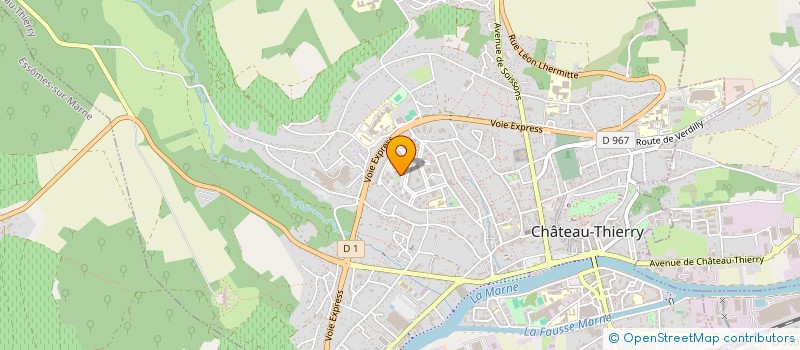 localisation de l'entreprise MONSIEUR JEAN-BAPTISTE KOUAMELAN  CHATEAU-THIERRY