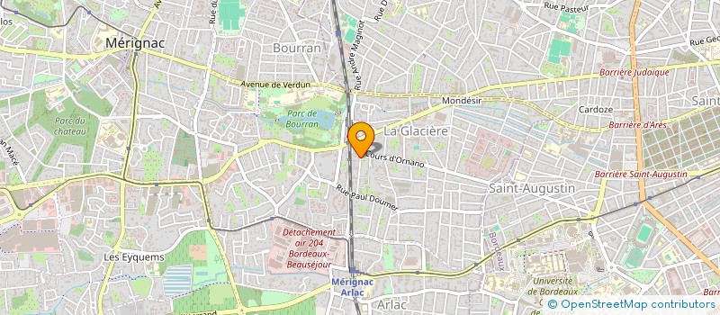 localisation de l'entreprise MONSIEUR JEAN BAPTISTE LABORDE  MERIGNAC