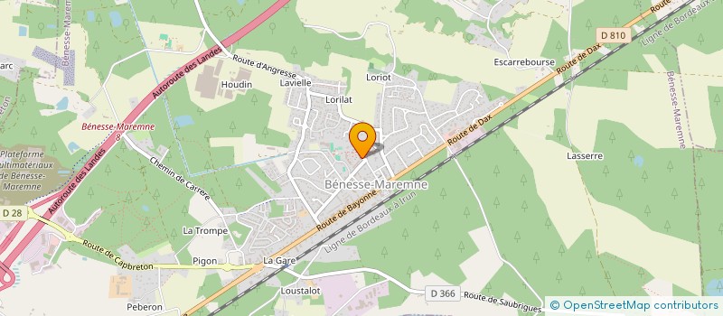 localisation de l'entreprise MONSIEUR JEAN-BAPTISTE LAMBERT  BENESSE-MAREMNE