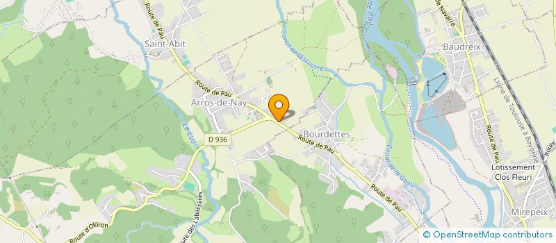 localisation de l'entreprise MONSIEUR JEAN BAPTISTE LARROCHE  BOURDETTES