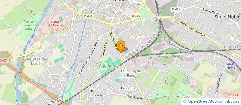 localisation de l'entreprise MONSIEUR JEAN-BAPTISTE LASNEAU  DOUAI