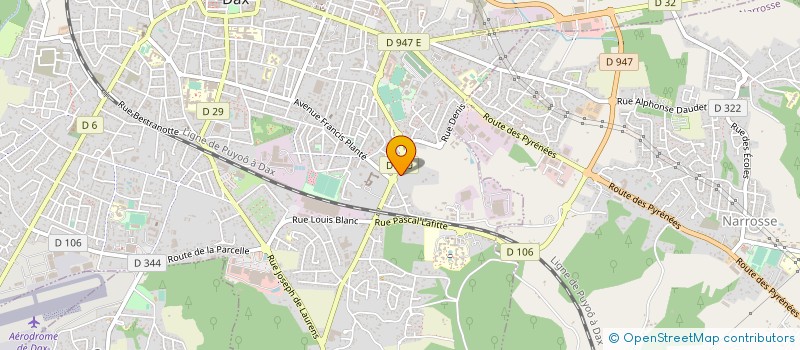 localisation de l'entreprise MONSIEUR JEAN-BAPTISTE LASSEGUE  DAX