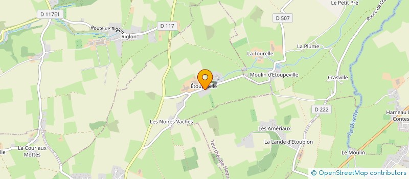 localisation de l'entreprise MONSIEUR JEAN-BAPTISTE LAURENT  HELLEVILLE