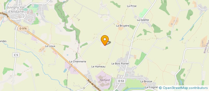 localisation de l'entreprise MONSIEUR JEAN-BAPTISTE LAVOINE à JUVIGNY VAL D'ANDAINE