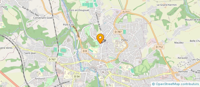 localisation de l'entreprise MONSIEUR JEAN-BAPTISTE LE BESCOND  GUINGAMP