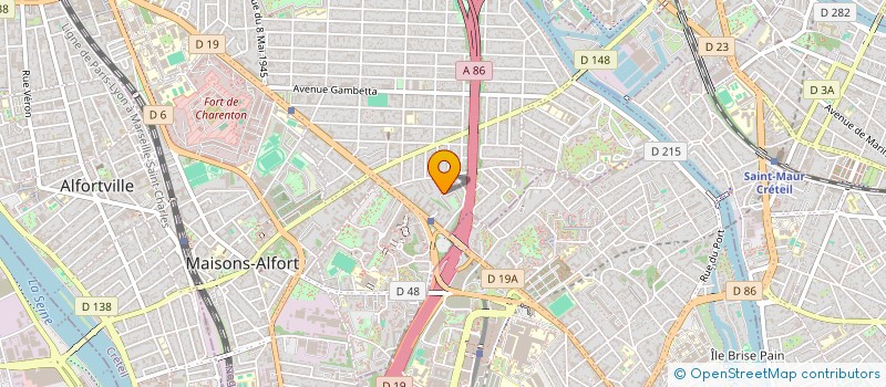localisation de l'entreprise MONSIEUR JEAN BAPTISTE LE QUERE  MAISONS-ALFORT