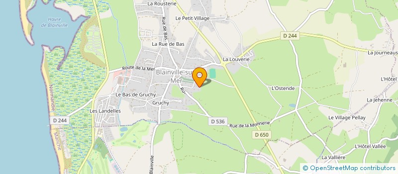 localisation de l'entreprise MONSIEUR JEAN-BAPTISTE LECLERC à BLAINVILLE-SUR-MER