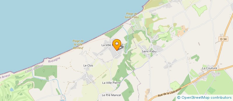 localisation de l'entreprise MONSIEUR JEAN-BAPTISTE LEFEBVRE  PLENEUF-VAL-ANDRE