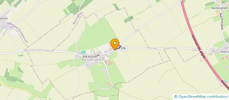 localisation de l'entreprise MONSIEUR JEAN-BAPTISTE LEGRAND  BOISDINGHEM