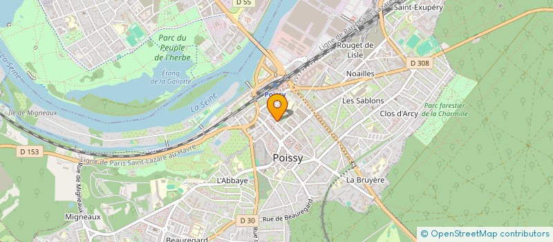 localisation de l'entreprise MONSIEUR JEAN-BAPTISTE LEGUERRIER  POISSY