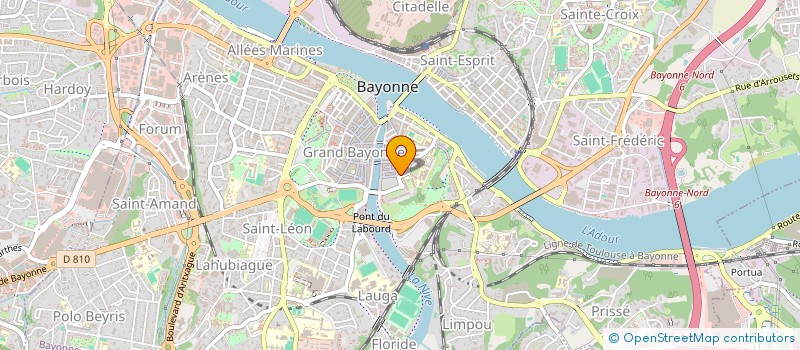 localisation de l'entreprise MONSIEUR JEAN-BAPTISTE LEMONNIER  BAYONNE