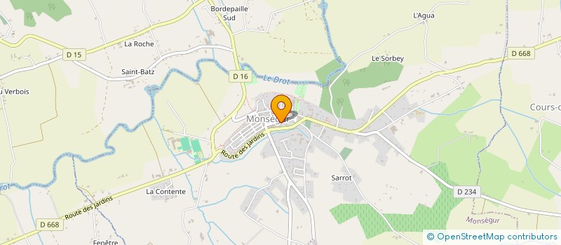 localisation de l'entreprise MONSIEUR JEAN-BAPTISTE LHOSTE  MONSEGUR