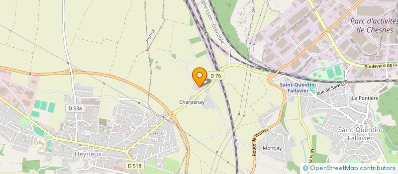 localisation de l'entreprise MONSIEUR JEAN-BAPTISTE LOISY  SAINT-QUENTIN-FALLAVIER