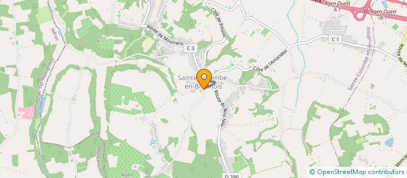 localisation de l'entreprise MONSIEUR JEAN BAPTISTE LOPEZ  SAINTE-COLOMBE-EN-BRUILHOIS