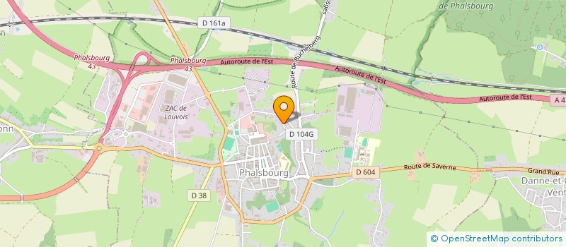 localisation de l'entreprise MONSIEUR JEAN BAPTISTE MACCHINI  PHALSBOURG