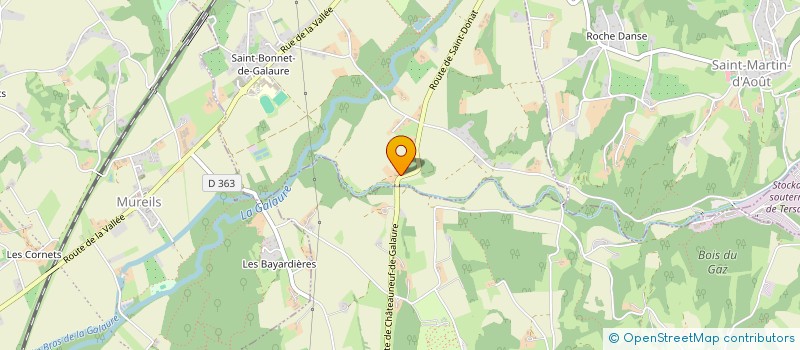 localisation de l'entreprise MONSIEUR JEAN BAPTISTE MACE  CHATEAUNEUF-DE-GALAURE