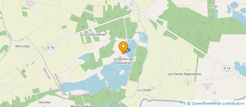 localisation de l'entreprise MONSIEUR JEAN BAPTISTE MARCEL à AZAY-LE-FERRON
