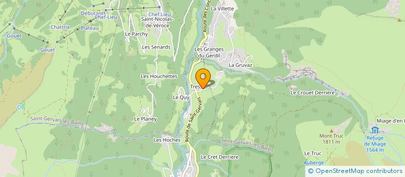 localisation de l'entreprise MONSIEUR JEAN BAPTISTE MARCHAND ARVIER à LES CONTAMINES-MONTJOIE