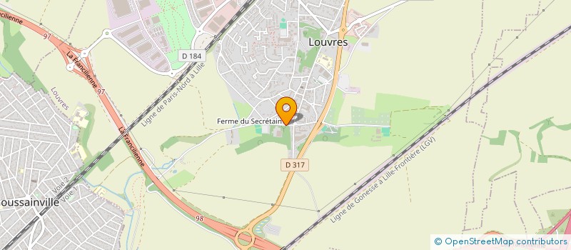 localisation de l'entreprise MONSIEUR JEAN-BAPTISTE MARTIAL  LOUVRES