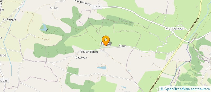 localisation de l'entreprise MONSIEUR JEAN-BAPTISTE MARTIN  GAUJAN