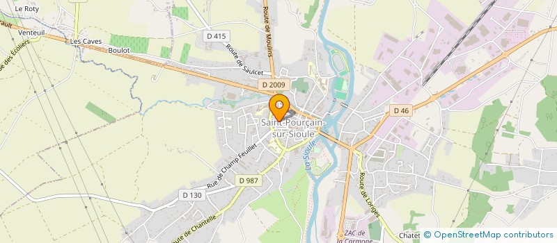 localisation de l'entreprise MONSIEUR JEAN-BAPTISTE MESSY  SAINT-POURCAIN-SUR-SIOULE