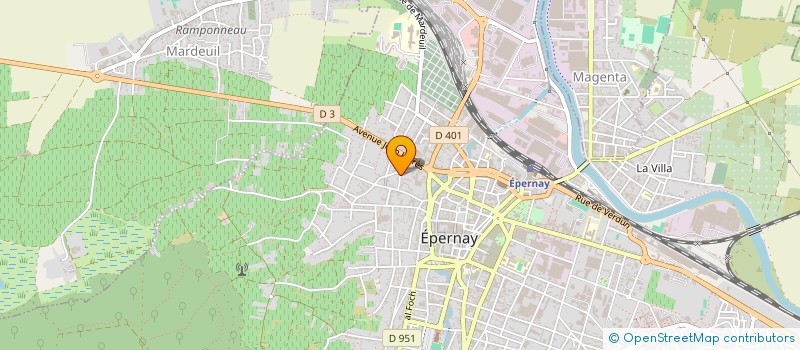localisation de l'entreprise MONSIEUR JEAN-BAPTISTE MOLET  EPERNAY