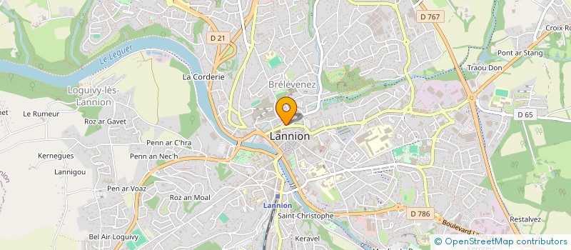 localisation de l'entreprise MONSIEUR JEAN-BAPTISTE MOREAU  LANNION