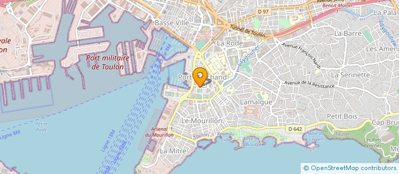 localisation de l'entreprise MONSIEUR JEAN-BAPTISTE MOULET  TOULON